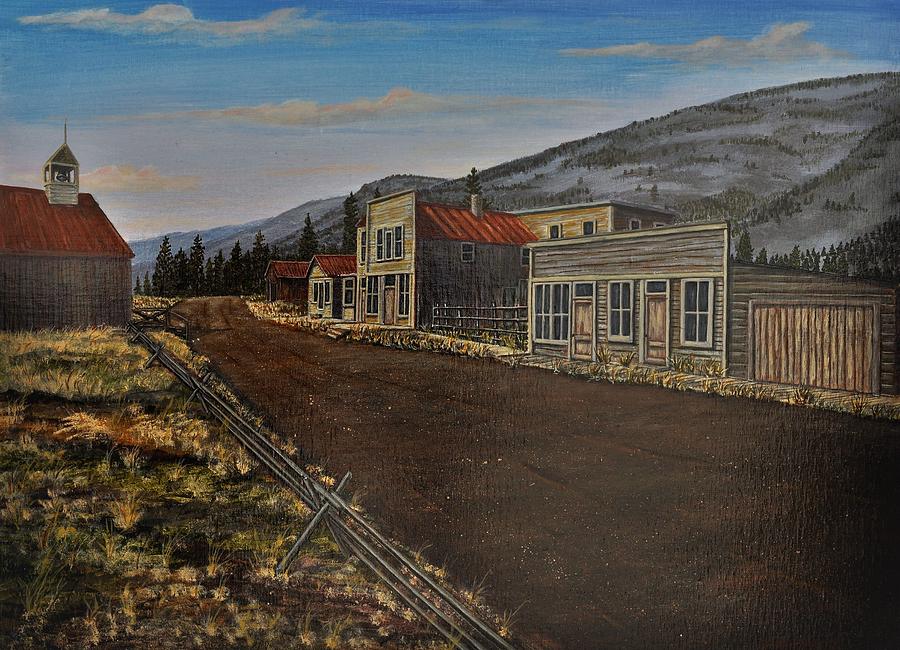 Ghost Town Painting - St Elmo, Colorado by Gary Pritts