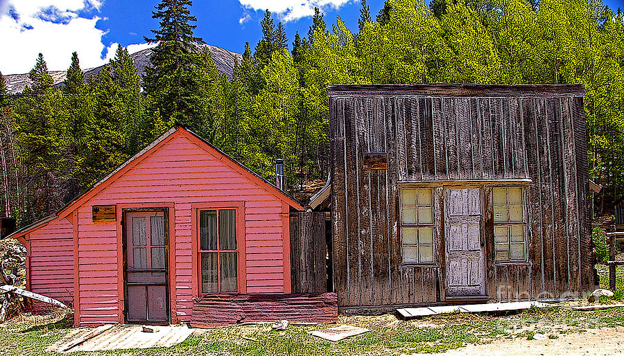 St. Elmo Pink House And Barn Photograph