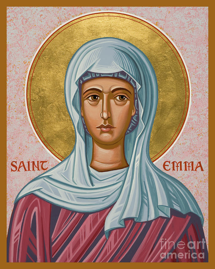 St. Emma - JCEMM Painting by Joan Cole