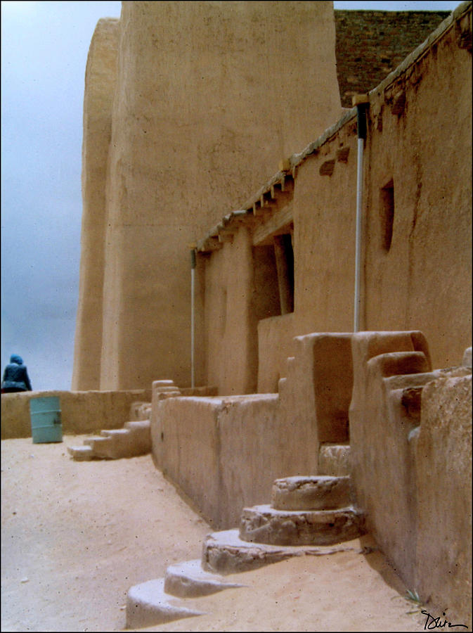 St. Estebans Mission Church in Acoma Photograph by Peggy Dietz