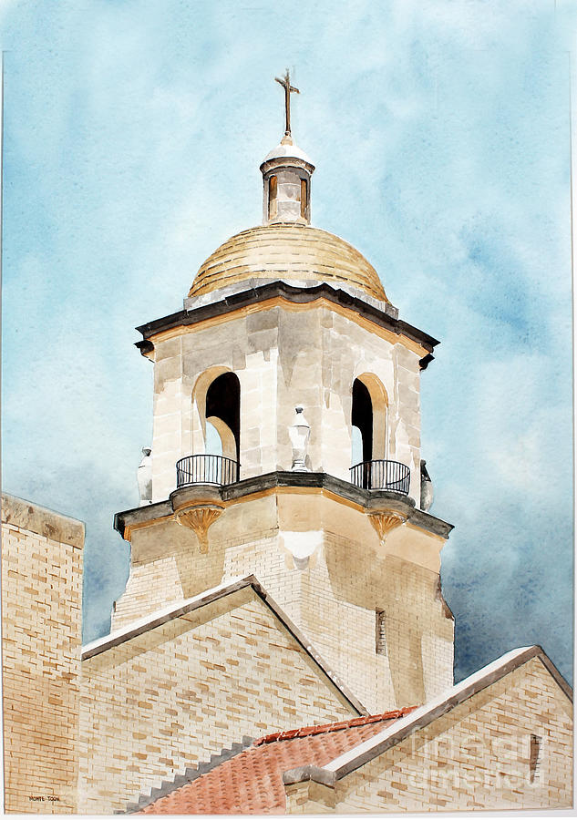 St Francis Church Painting by Monte Toon