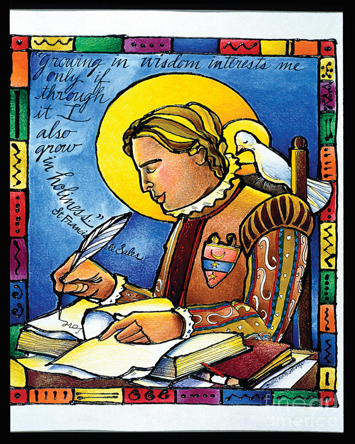 St. Francis de Sales - MMSAL Painting by Br Mickey McGrath OSFS