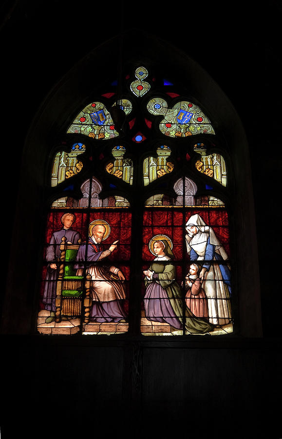 St. Francis deSales Window Photograph by Sally Weigand