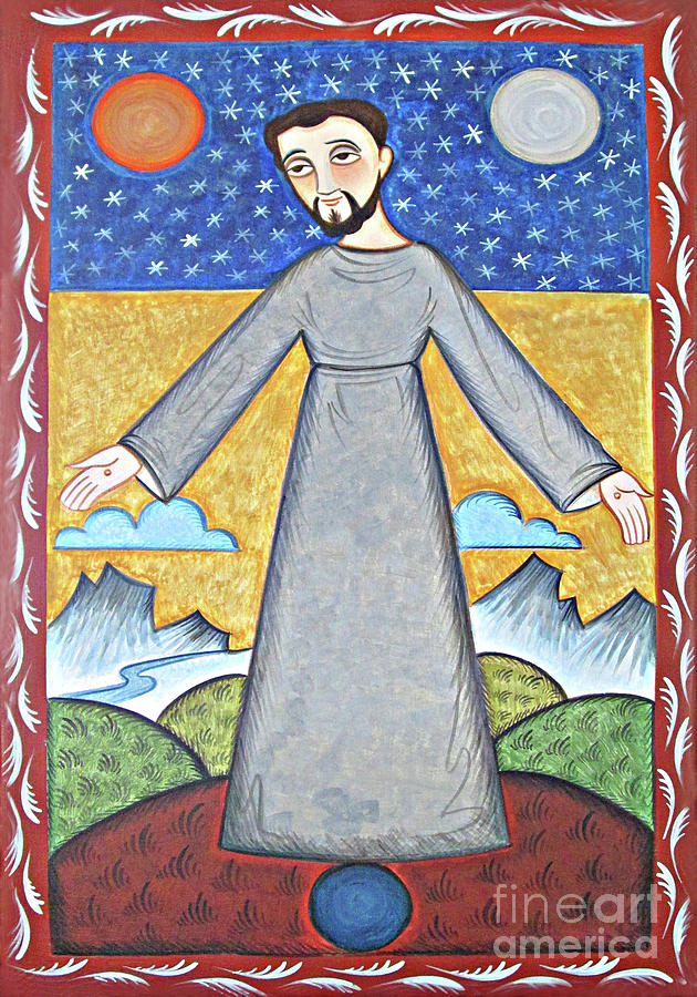 St. Francis of Assisi - Br. of Cosmos - AOFBC Painting by Br Arturo Olivas OFS
