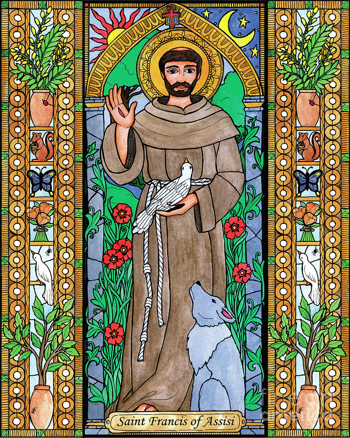 St. Francis of Assisi Painting by Brenda Nippert