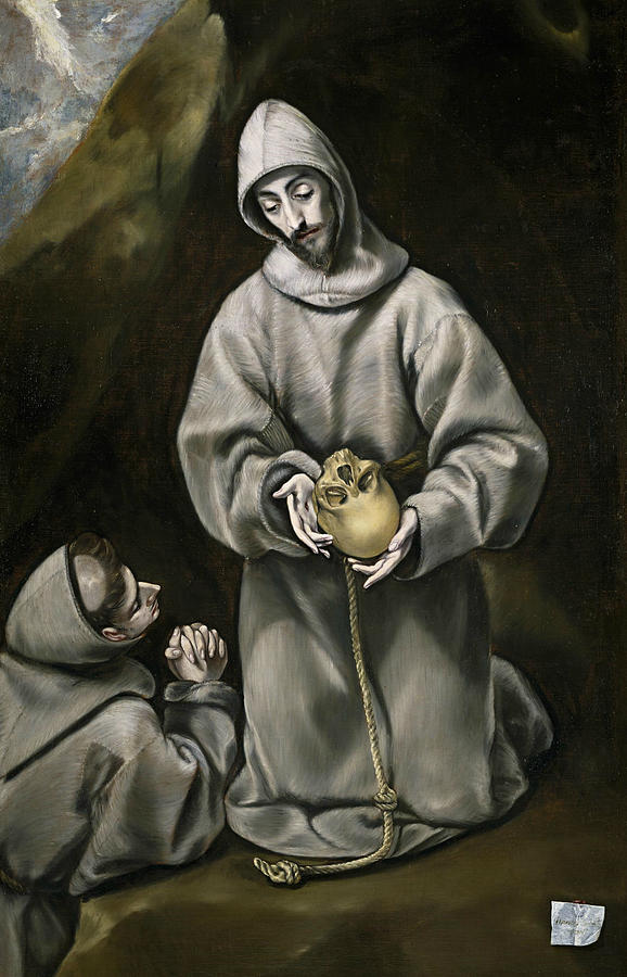 El Greco Painting - St. Francis of Assisi by El Greco