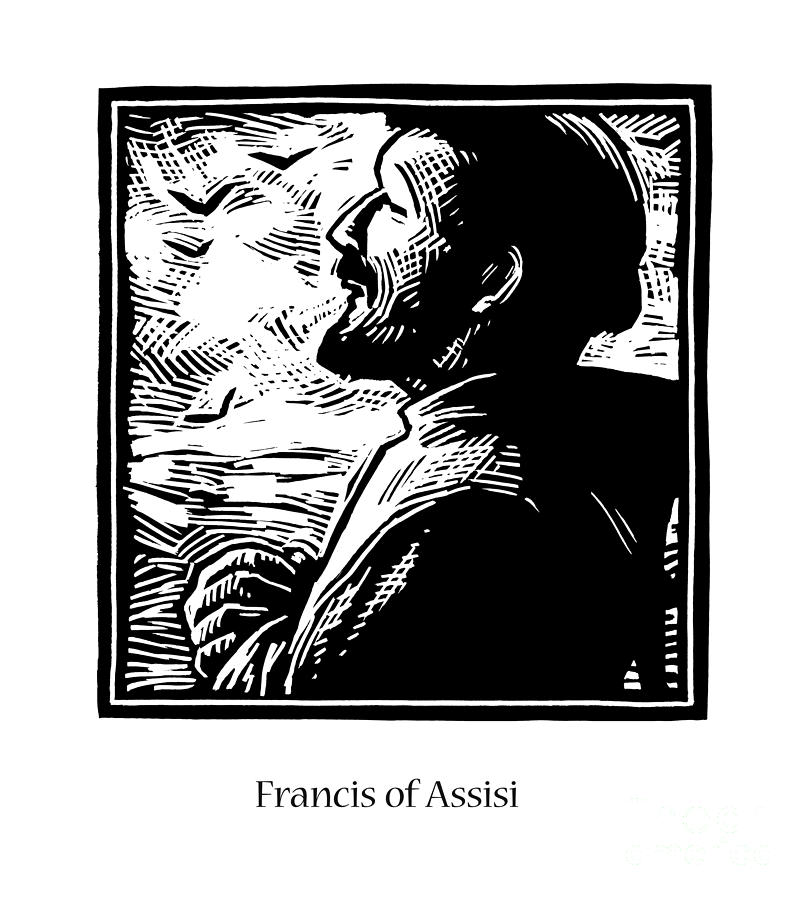 St. Francis of Assisi - JLFOC Painting by Julie Lonneman