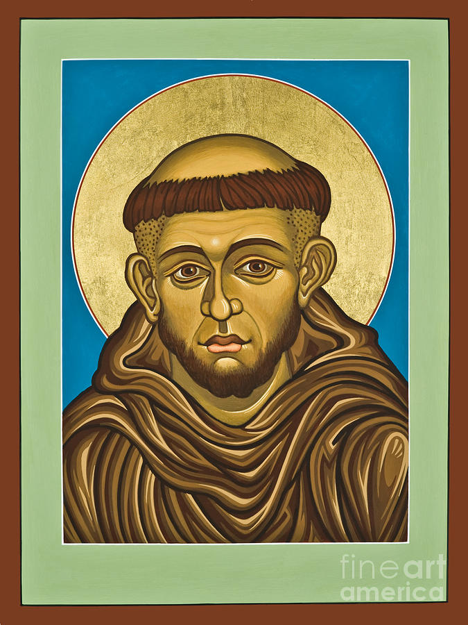 St. Francis of Assisi - LWASI Painting by Lewis Williams OFS
