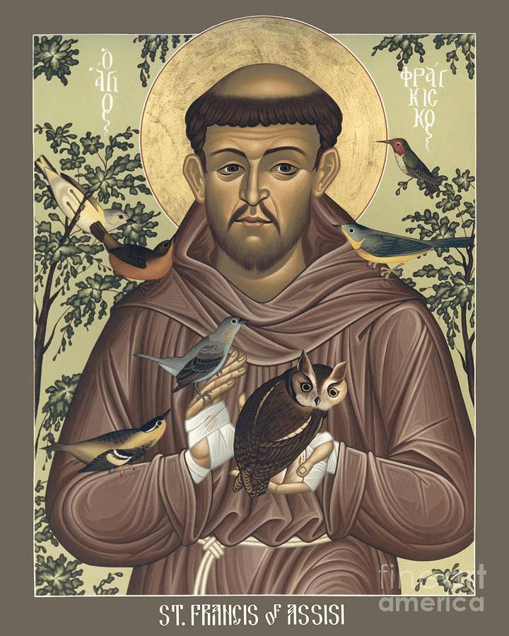 St. Francis of Assisi - RLFOA Painting by Br Robert Lentz OFM