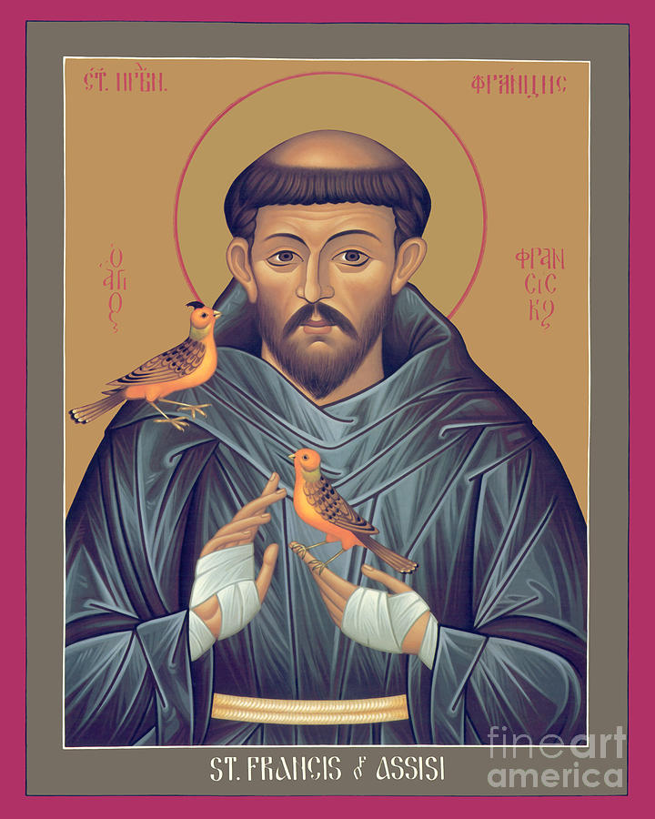 St. Francis of Assisi - RLFOB Painting by Br Robert Lentz OFM