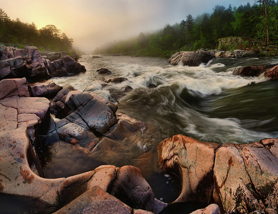 St. Francis River Photograph by Robert Charity