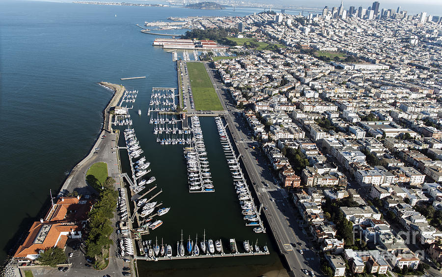 St Francis Yacht Club and Golden Gate Yacht Club Photograph by David Oppenheimer