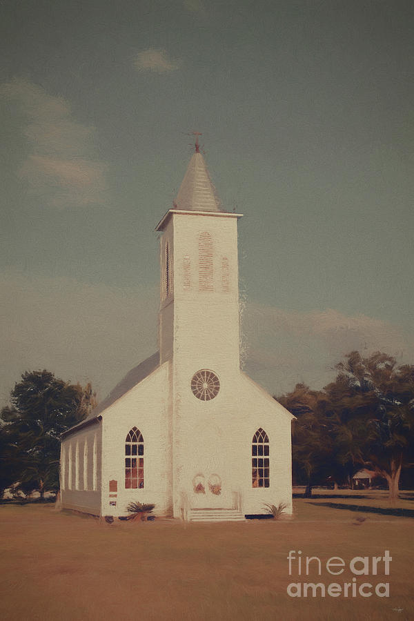 St. Gabriel Church - digital pencil Photograph by Scott Pellegrin