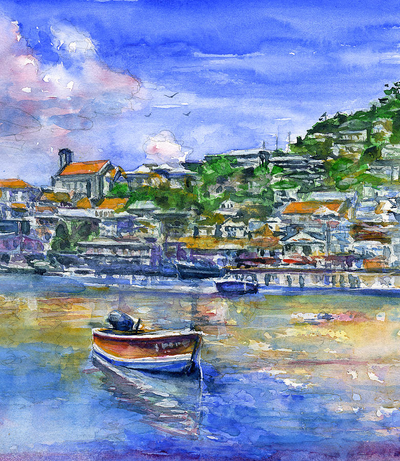 St. George Grenada Painting by John D Benson