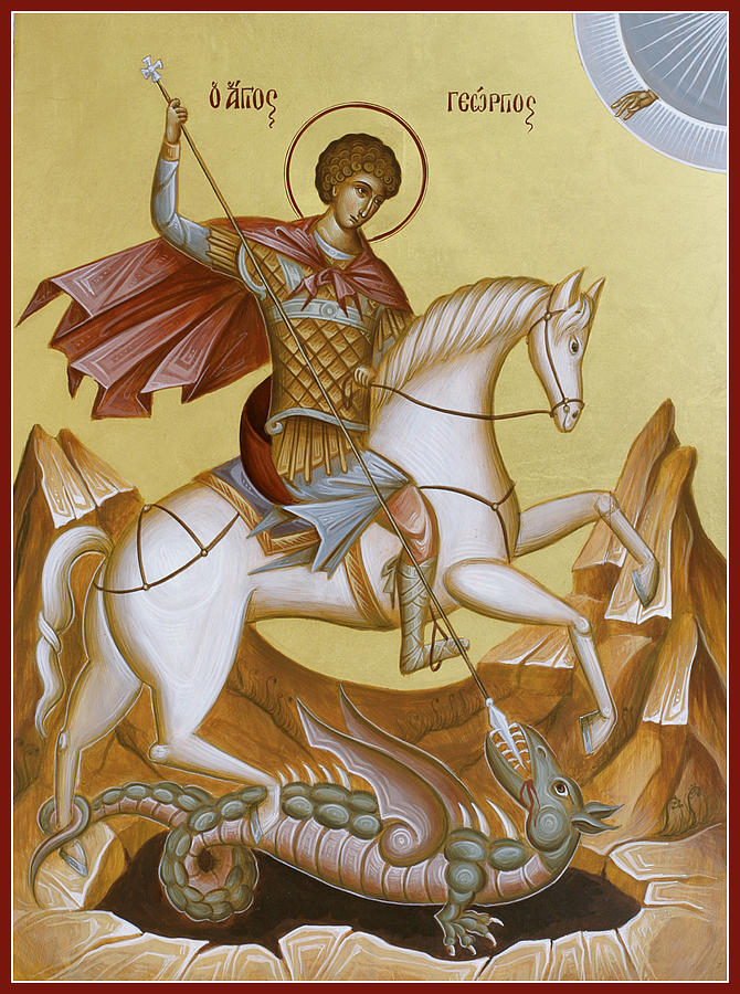 St George Painting by Julia Bridget Hayes - Fine Art America