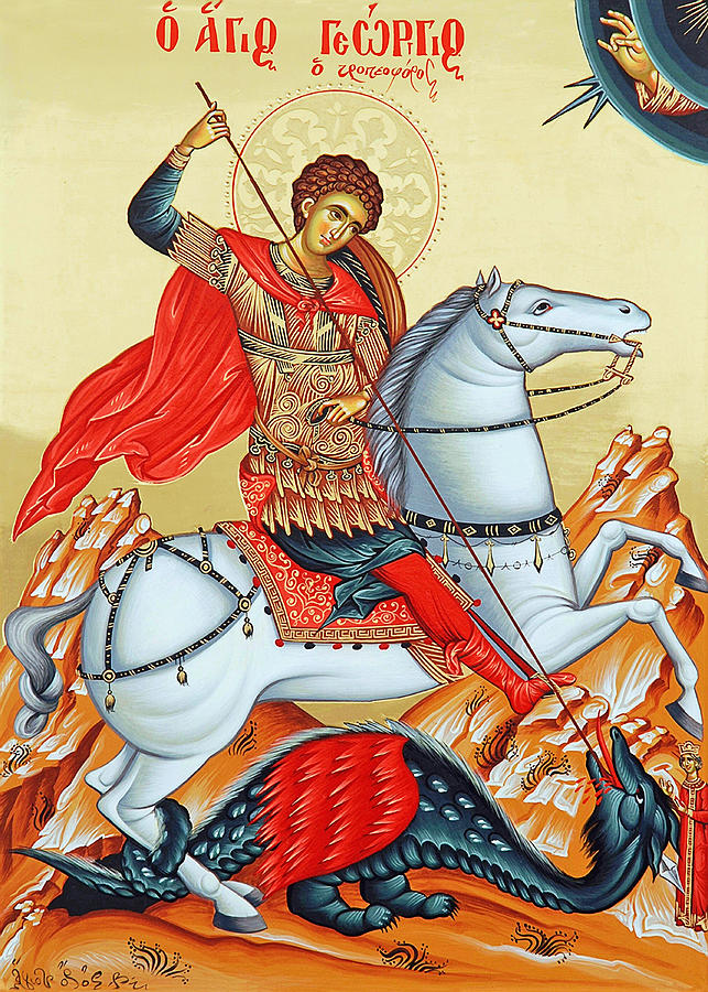 St. George Painting by Munir Alawi