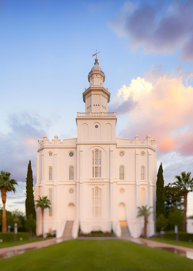Architecture Photograph - St. George Temple by Andrew Rich