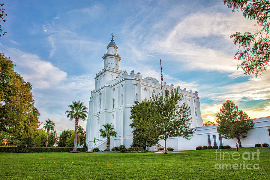 St. George Temple Photograph by Bret Barton