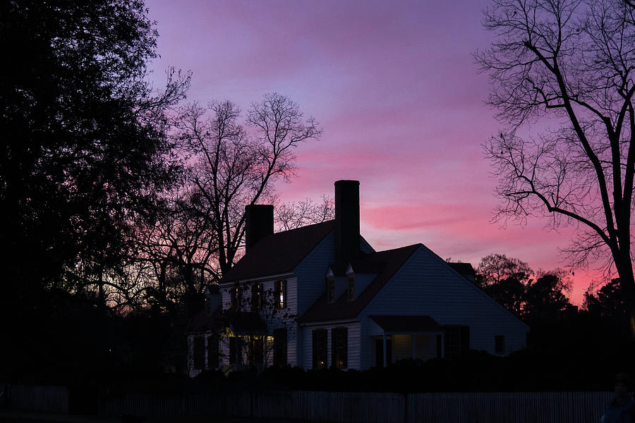 St George Tucker House at Sunset Photograph by Teresa Mucha