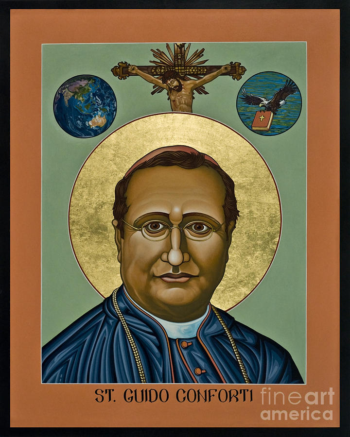 St. Guido Maria Conforti - LWGMC Painting by Lewis Williams OFS