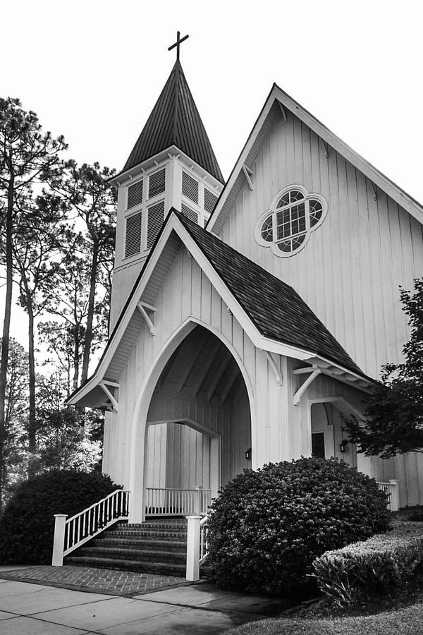 St. James Church BW Photograph by Michael Thomas