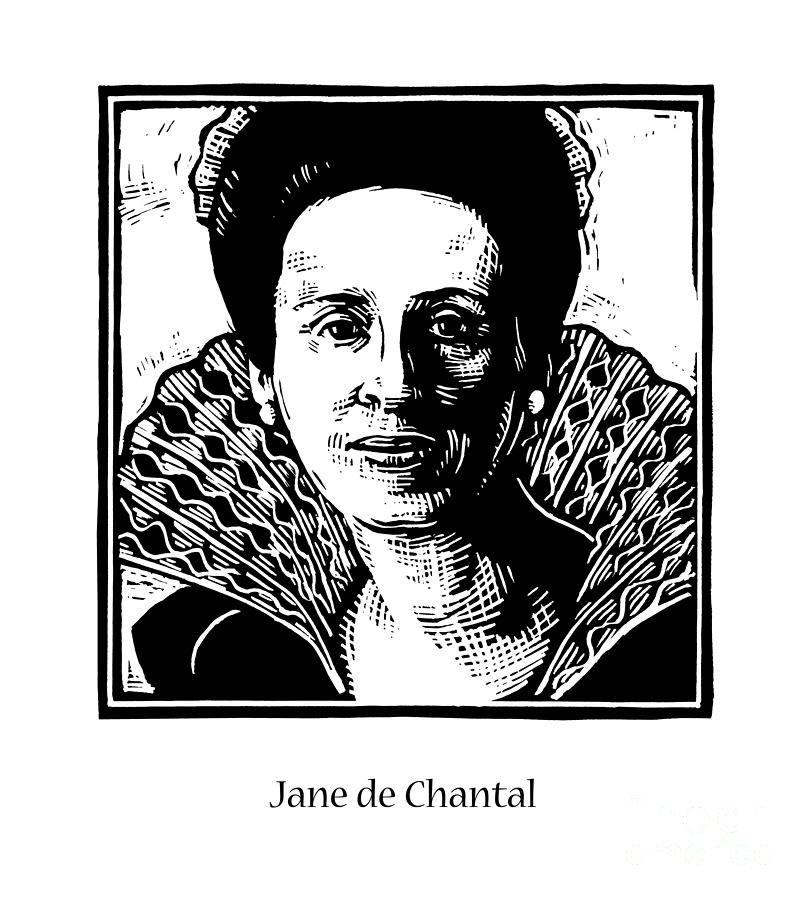 St. Jane Frances de Chantal - JLJAC Painting by Julie Lonneman