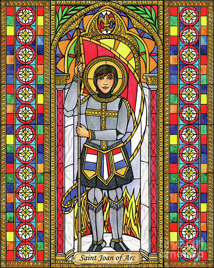 St. Joan of Arc Painting by Brenda Nippert