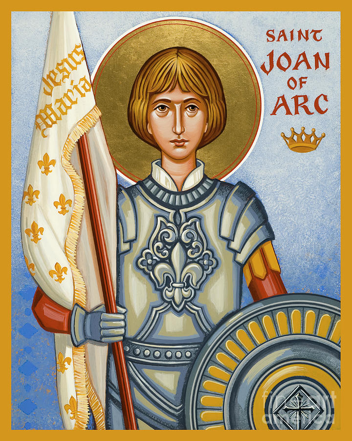 St. Joan of Arc - JCJOR Painting by Joan Cole