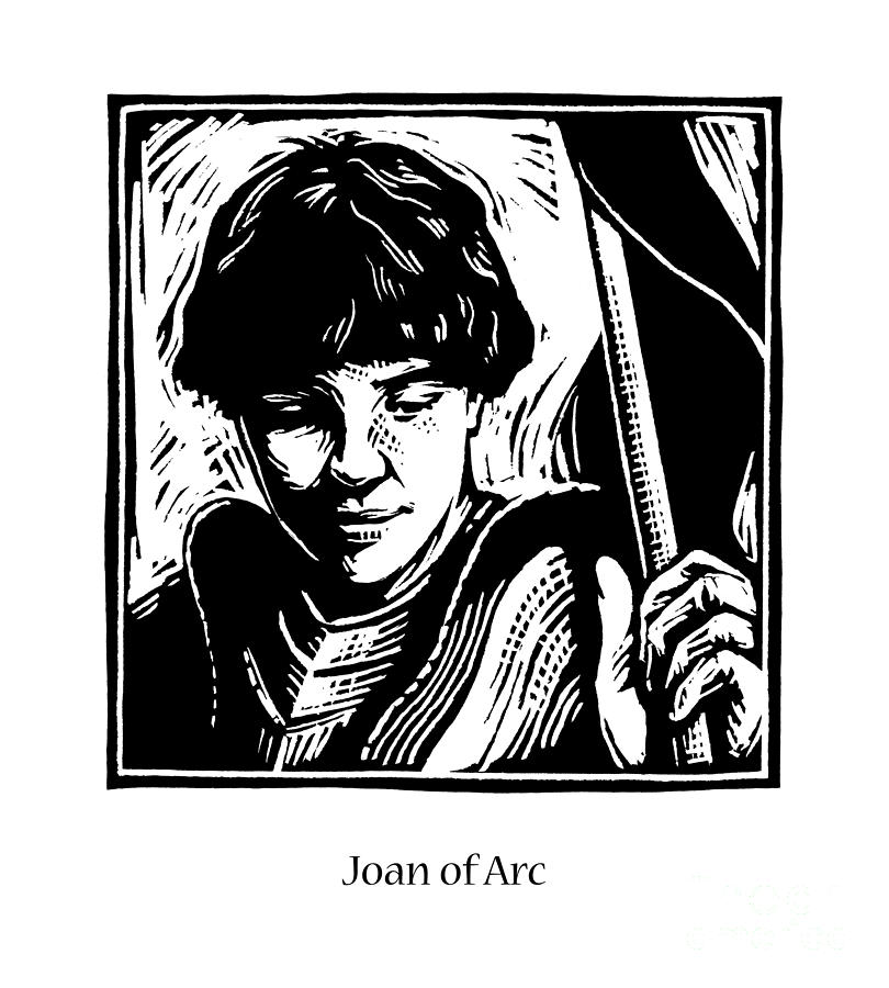 St. Joan of Arc - JLARC Painting by Julie Lonneman