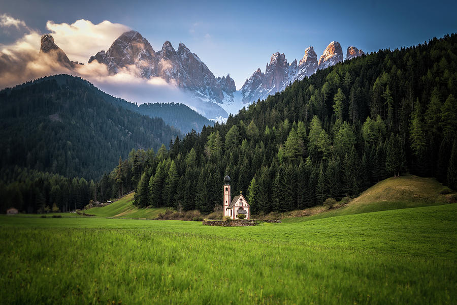 St. Johann Church in Val di Funes Photograph by James Udall