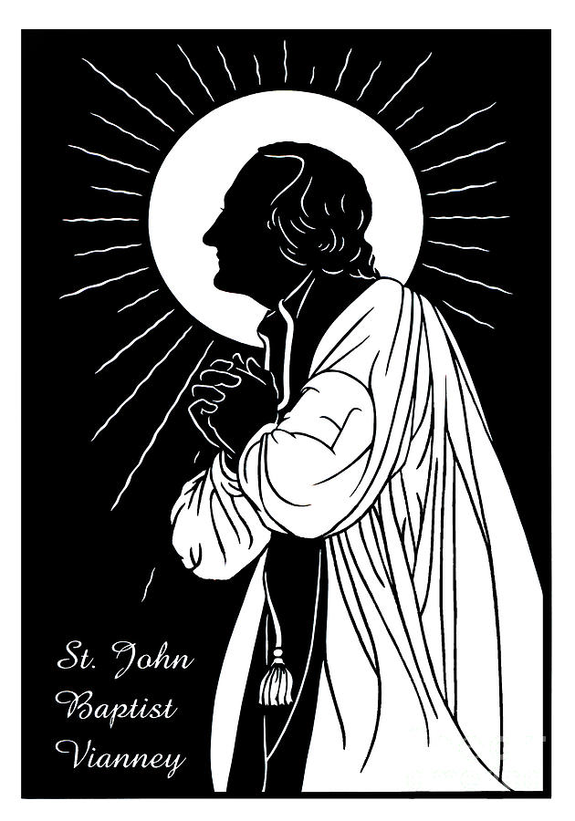 St. John Baptist Vianney - DPJBV Painting by Dan Paulos