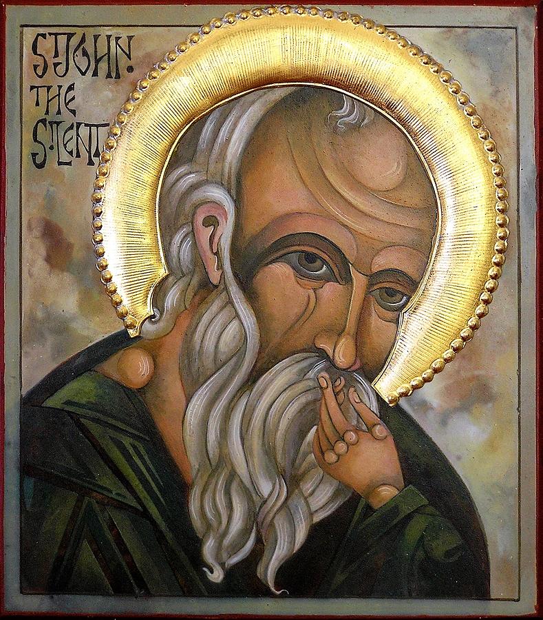 Egg Tempera Painting - St john by Mary jane Miller Egg Tempera Painting - St john by Mary jane Miller