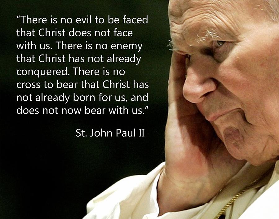 St. John Paul II Quotes Photograph by Samuel Epperly