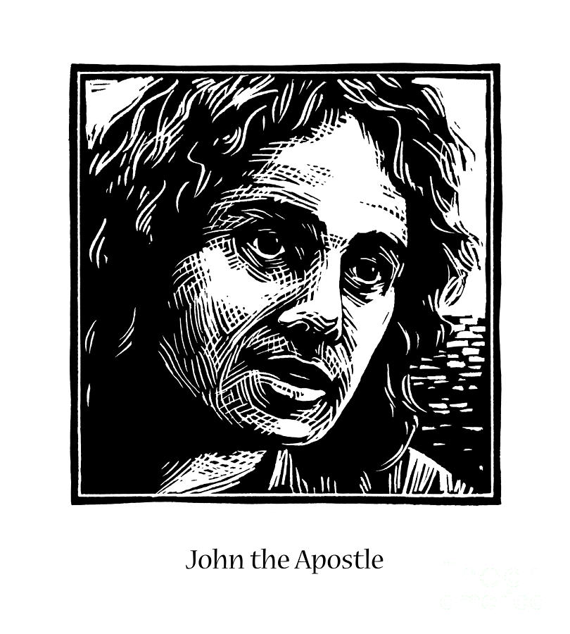 St. John the Apostle - JLJAP Painting by Julie Lonneman