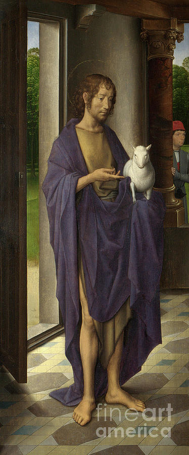 Jesus Christ Painting - St John the Baptist from The Donne Triptych by Hans Memling