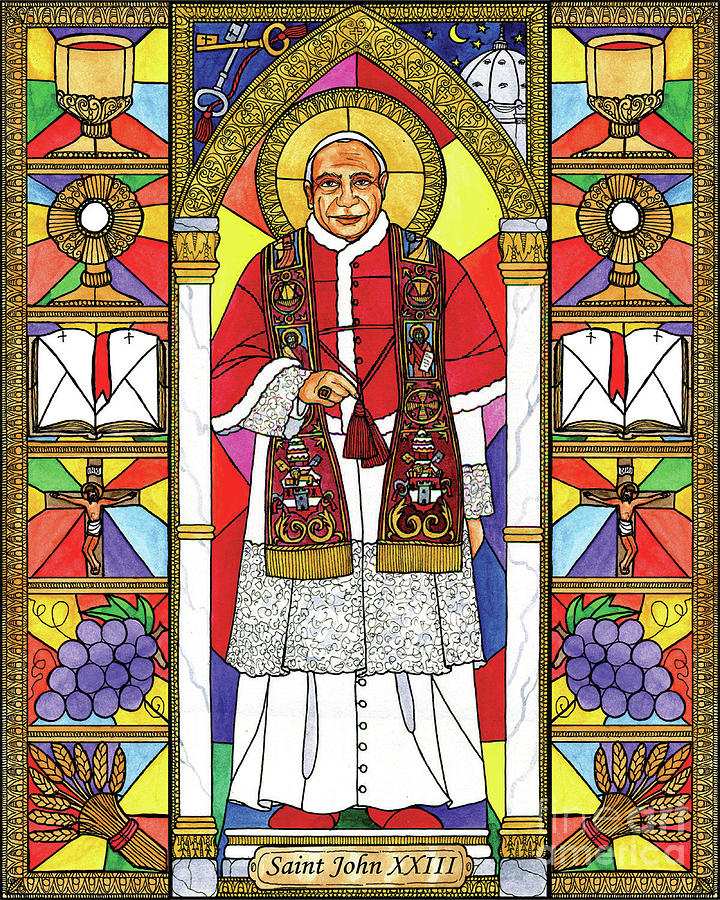 St. John XXIII Painting by Brenda Nippert