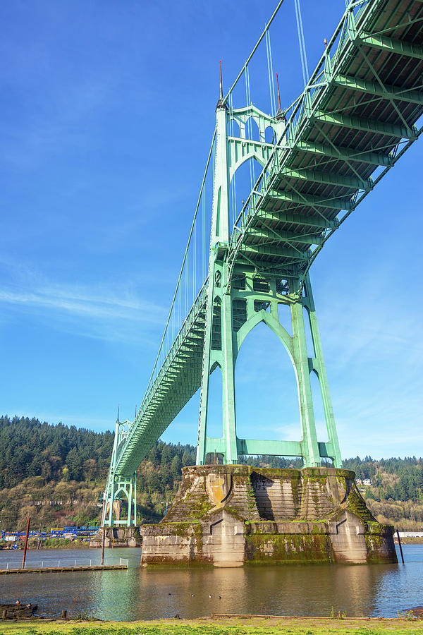 St Johns Bridge Vertical Photograph by Jess Kraft - Fine Art America