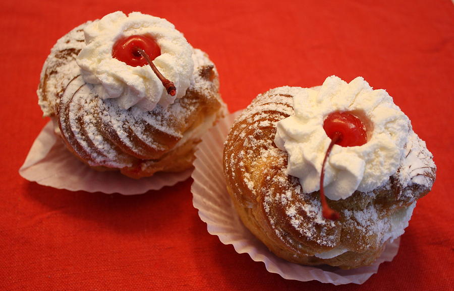 Holiday Photograph - St. Josephs Day zeppoles by Annie Babineau