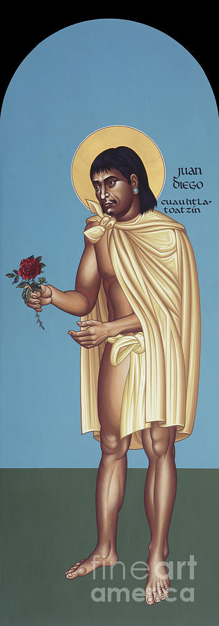 St. Juan Diego Cuauhtlatoatzin - RLJUA Painting by Br Robert Lentz OFM