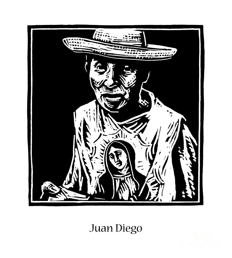 St. Juan Diego - JLJUD Painting by Julie Lonneman