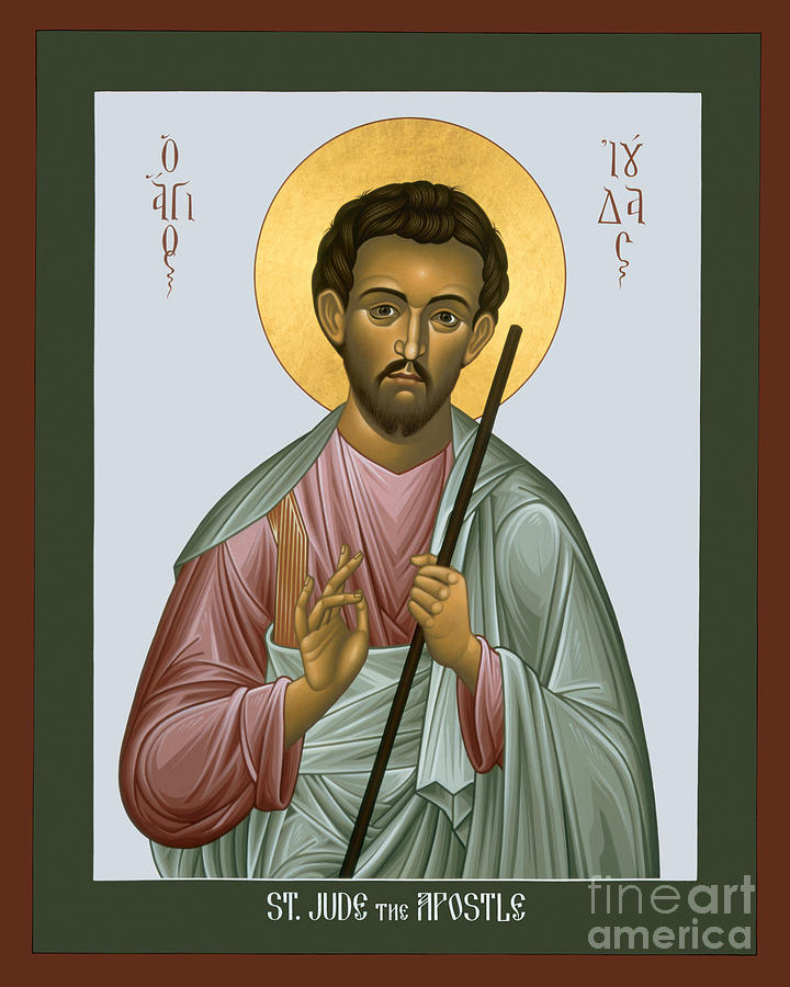 St. Jude The Apostle - Rljta Painting by Br Robert Lentz OFM