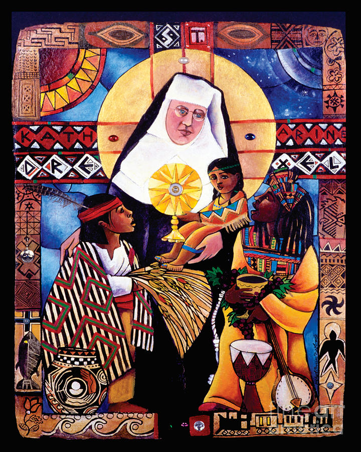 St. Katharine Drexel - MMKDR Painting by Br Mickey McGrath OSFS