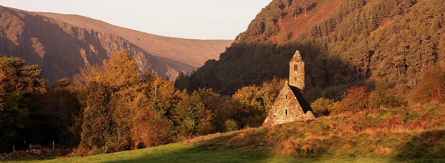 Nature Photograph - Morning at Glendalough, County Wicklow - Ireland by Barry O Carroll