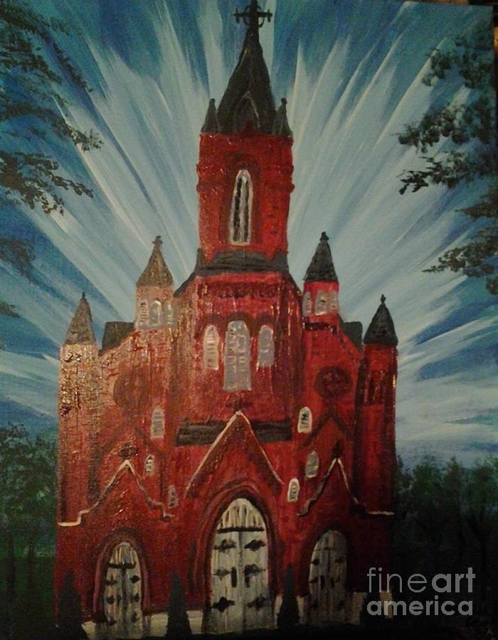St. Landry Catholic Church Painting by Seaux-N-Seau Soileau