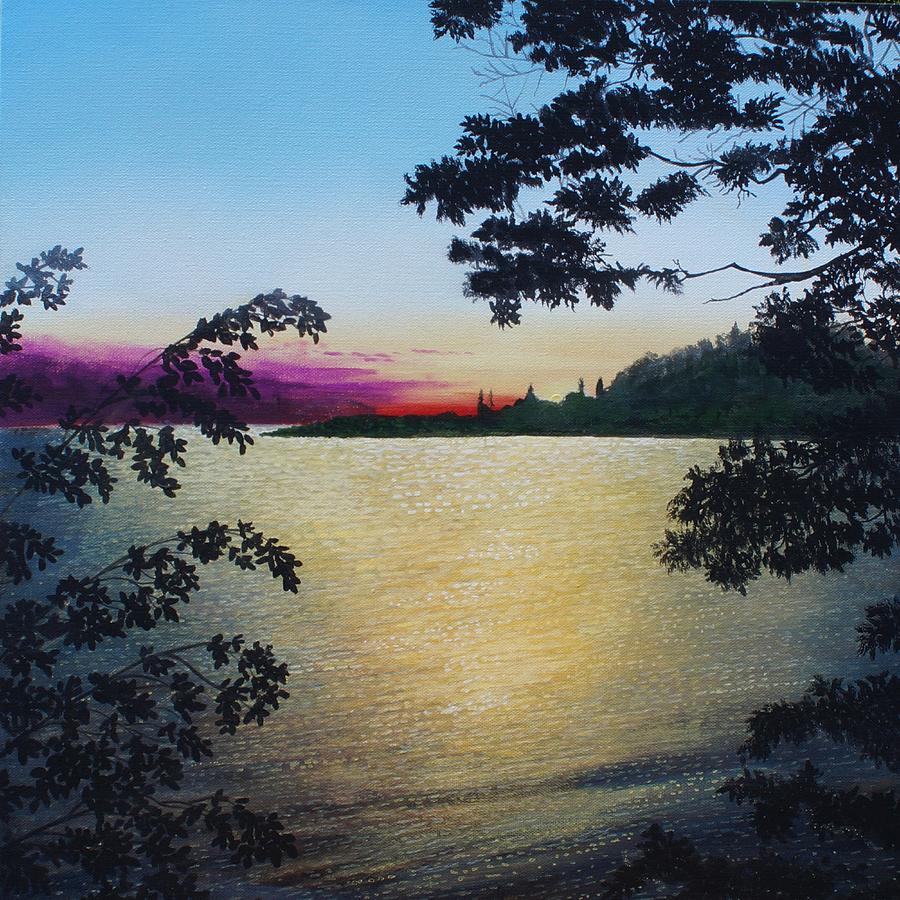 St. Lawrence River Painting by Herb Dickinson
