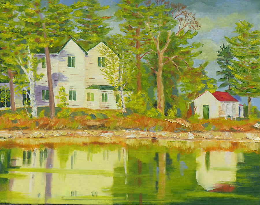 St Lawrence River-Spring Sunshine Painting by Robert P Hedden