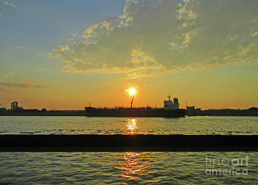 Sunset Photograph - St Lawrence Sunset 3 by Randall Weidner