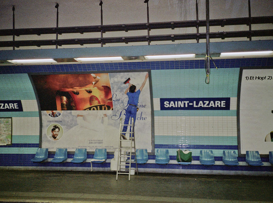 St. Lazare Poster Hanger Photograph by Frank DiMarco