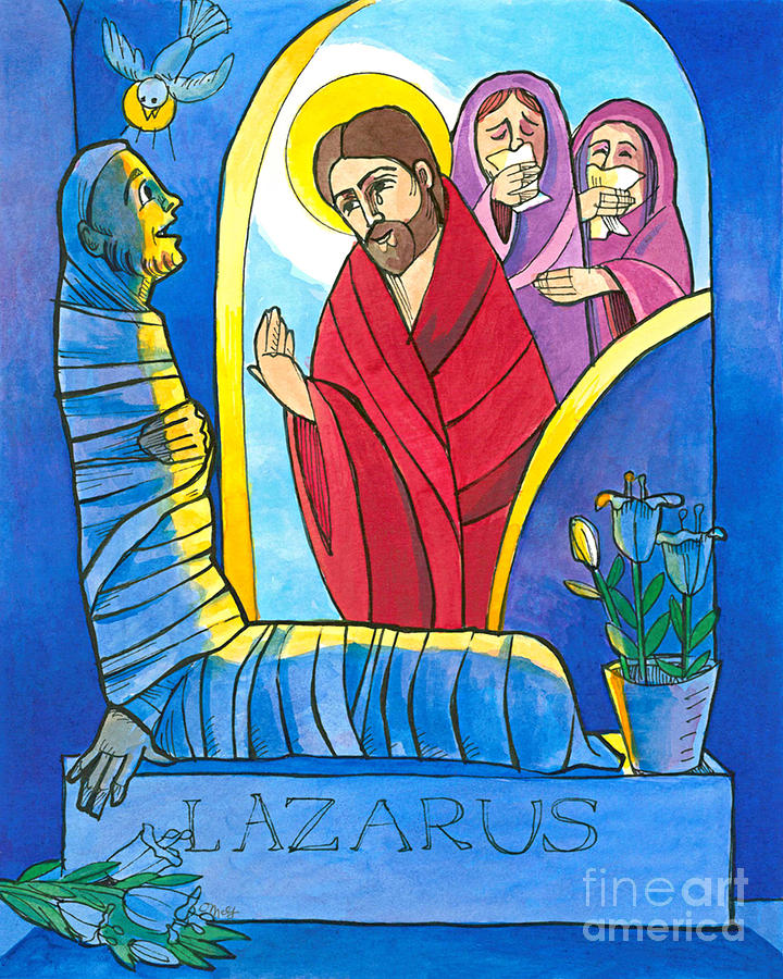 St. Lazarus - MMLZR Painting by Br Mickey McGrath OSFS