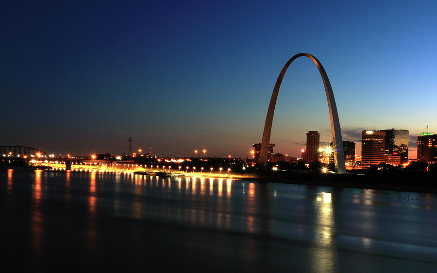 St Louis Arch and Riverfront Photograph by Holly Ross
